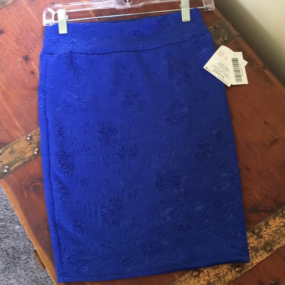 Lularoe Cassie, Kid's Size 14, Cobalt Blue